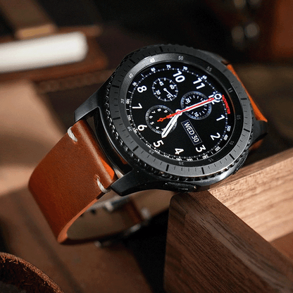 ROAN Straps | Yellowish-Brown Handmade Crazy Horse Leather Watch Strap,Vintage Genuine Leather Band（ 18mm 19mm 20mm 21mm 22mm 24mm）