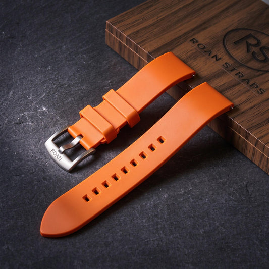 ROAN STRAPS | Pro-Vent Aerospace-Grade FKM Rubber Watch Band - Pure Titanium Buckle (18mm-24mm)