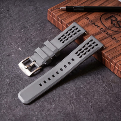 ROANSTRAPS Pro-Vent Horizon - Premium FKM Rubber Watch Strap & Custom Engraving (18mm-24mm)