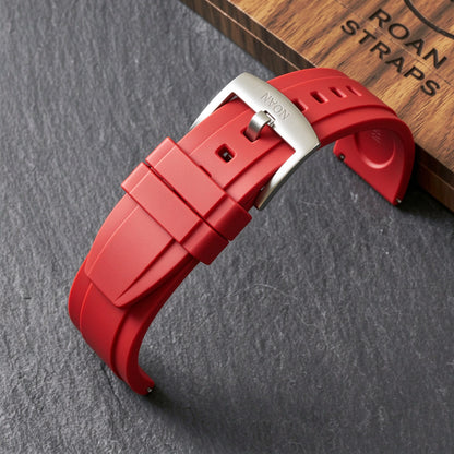 ROAN STRAPS | Pro-Vent Aerospace-Grade FKM Rubber Watch Band - Signal Solar Orange (20mm, 22mm)