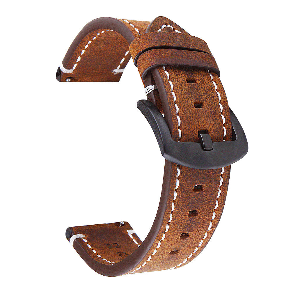 ROAN Saddle Brown Leather Watch Strap