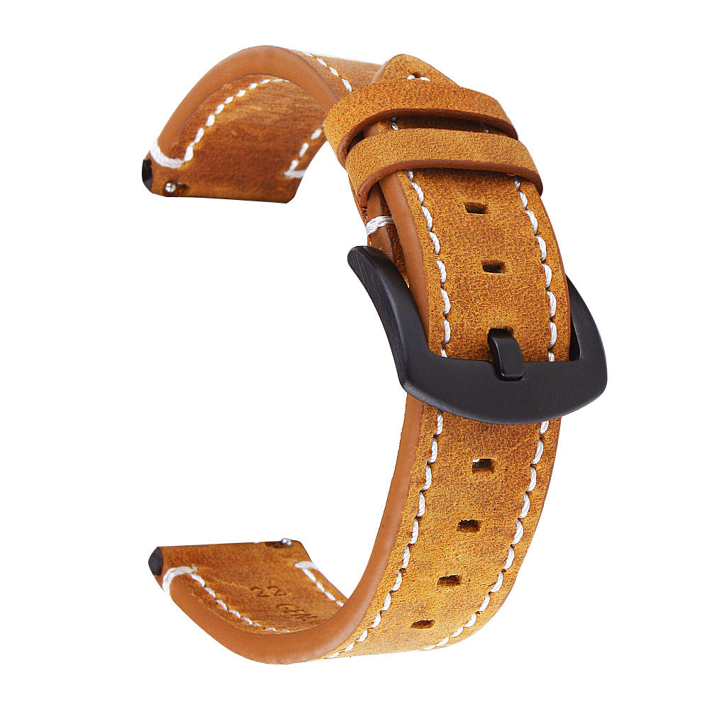 ROAN Saddle Brown Leather Watch Strap