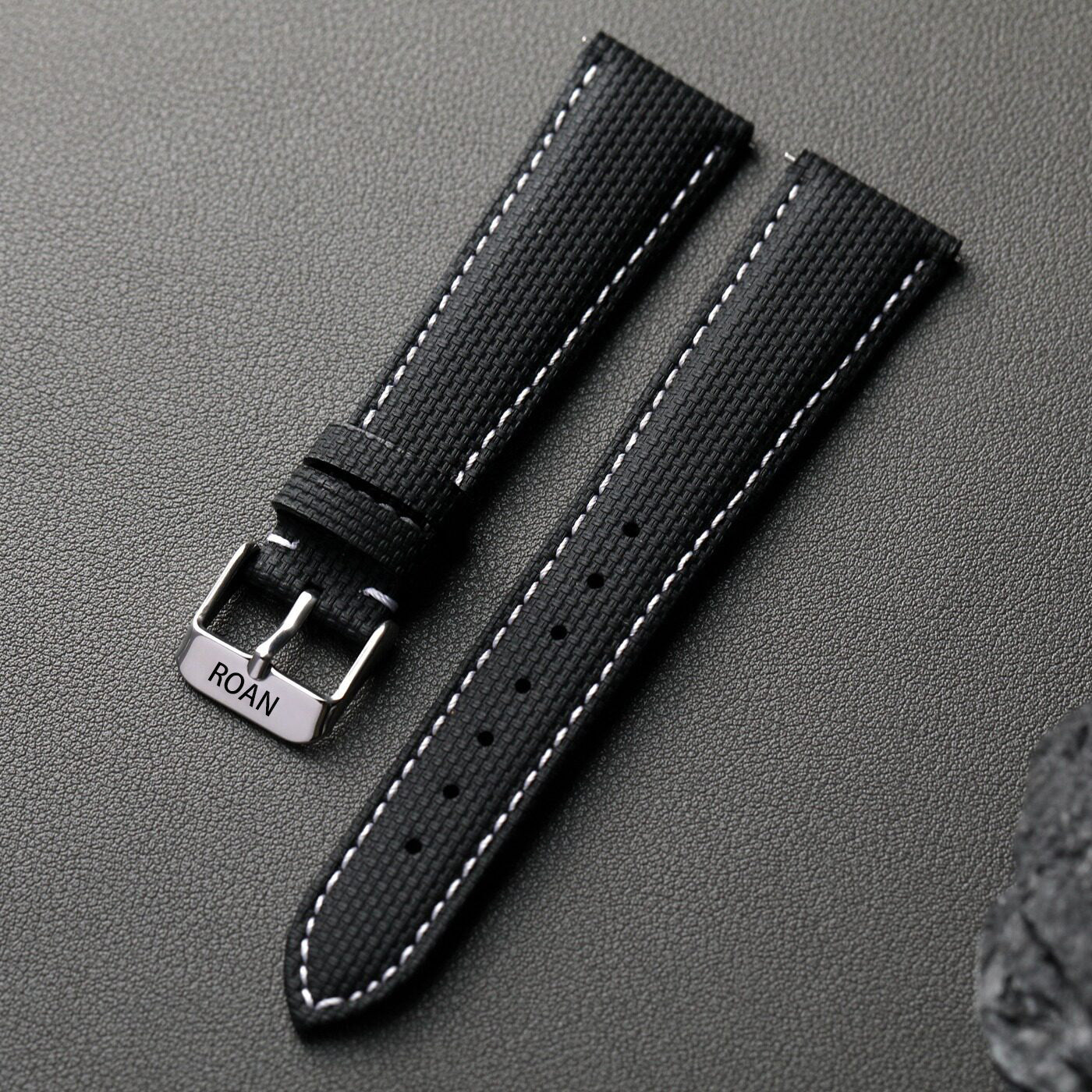 ROAN HyFlex™ Series | FKM Rubber Layered Premium Leather Strap