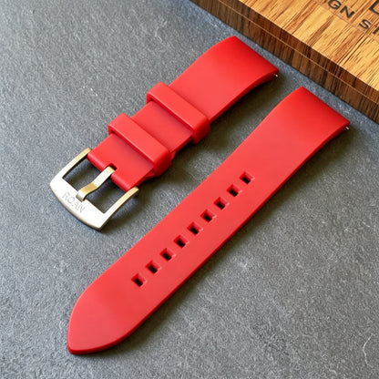 ROANSTRAPS | "Crimson" - Premium FKM Rubber Watch Strap