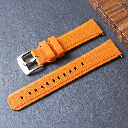 ROANSTRAPS | Magma - Core-Weave Series | Premium FKM Rubber Watch Strap, Grade 5 Titanium Hardware
