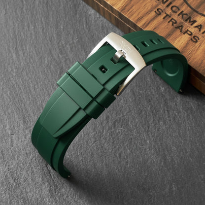 ROANSTRAPS | "Dune Forest" - Minimalist FKM Rubber Watch Strap, Grade 5 Titanium Hardware (Custom Engraving Included)