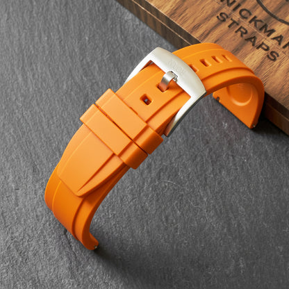 ROANSTRAPS | "Obsidian Stealth" - Premium FKM Rubber Watch Strap, Grade 5 Titanium Hardware (Custom Engraving Included)