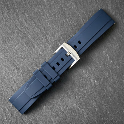 ROANSTRAPS | "Sunset Horizon" - Minimalist FKM Rubber Watch Strap, Grade 5 Titanium Hardware (Custom Engraving Included)