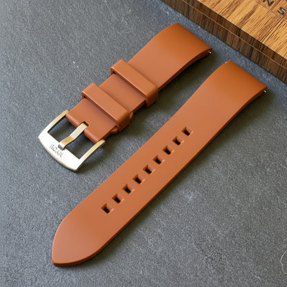 ROANSTRAPS | "Magma" - Premium FKM Rubber Watch Strap, Grade 5 Titanium Hardware (Custom Engraving Included)