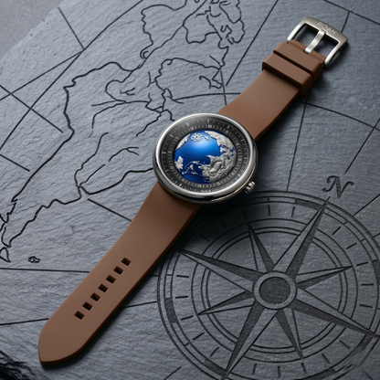 ROANSTRAPS | "Espresso" - Premium FKM Rubber Watch Strap, Grade 5 Titanium Hardware (Custom Engraving Included)