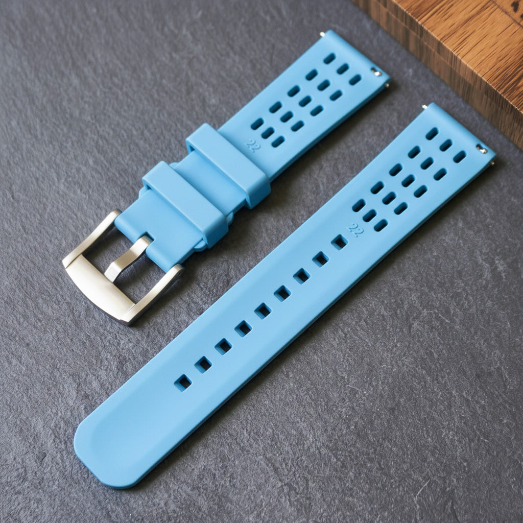 ROANSTRAPS | Pro-Vent FKM Strap & Custom Engraving（Light Blue）