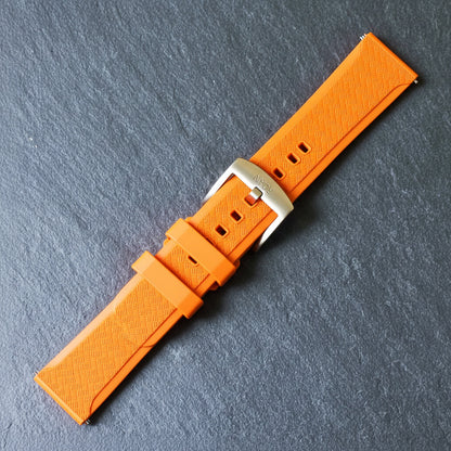ROANSTRAPS | Magma - Core-Weave Series | Premium FKM Rubber Watch Strap, Grade 5 Titanium Hardware
