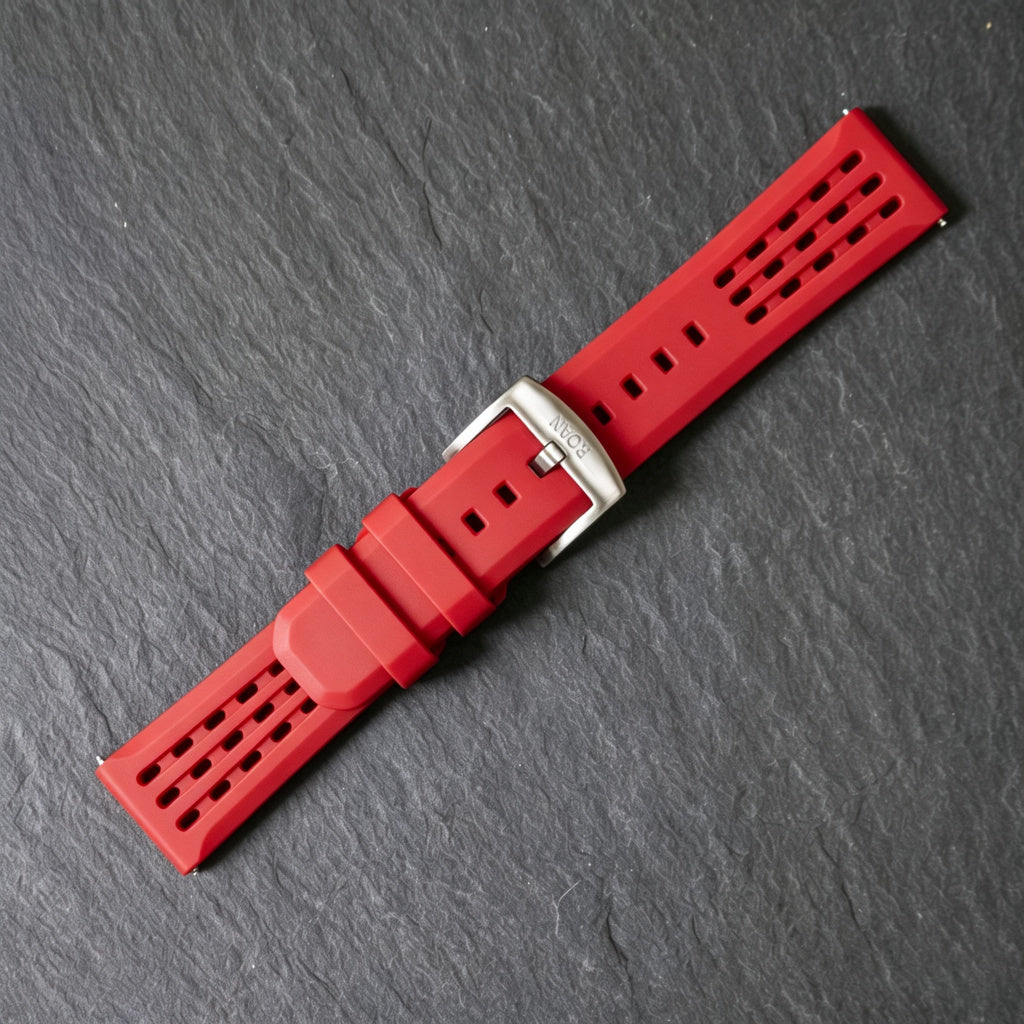 ROANSTRAPS | Pro-Vent FKM Strap & Custom Engraving（Red）